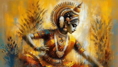 Golden Grace –  Bharatnatyam Dancer