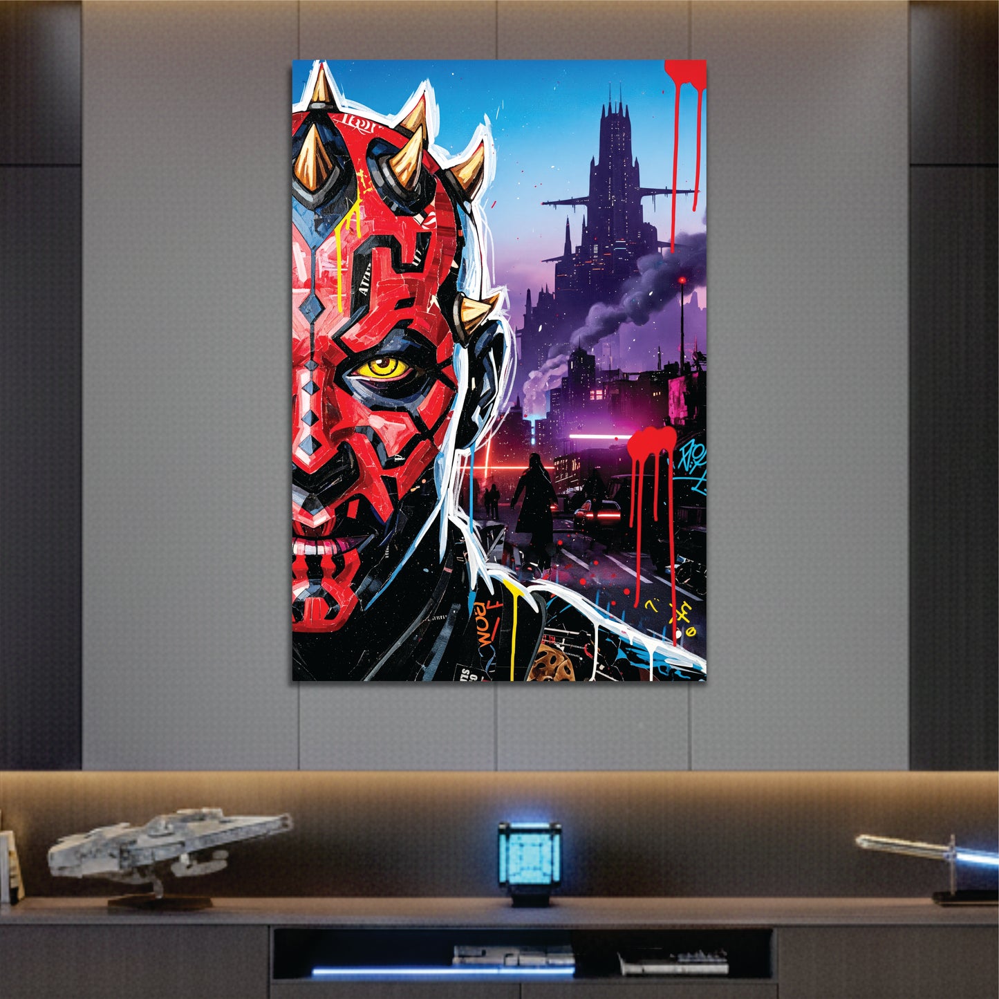 Neon Fury: Darth Maul Cyberpunk