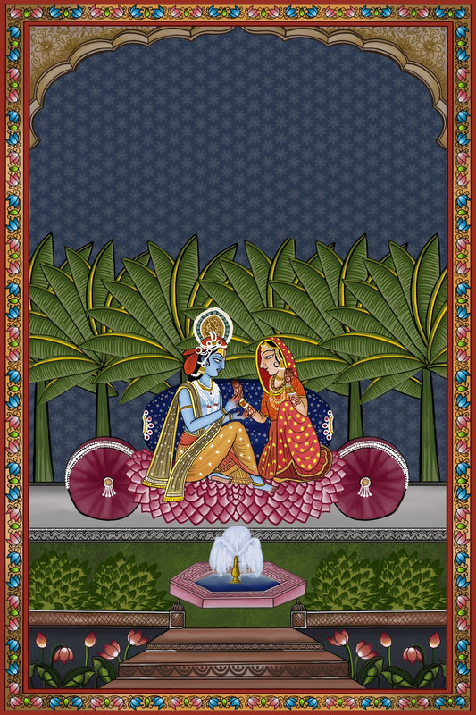 Divine Love – Radha Krishna Canvas Set