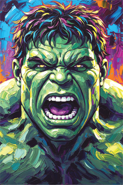 Rage Unleashed – Abstract Hulk